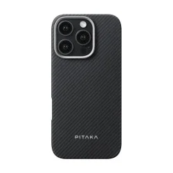 Cover Iphone 16 Pro Max Woven Slim Pitaka - Black/Grey